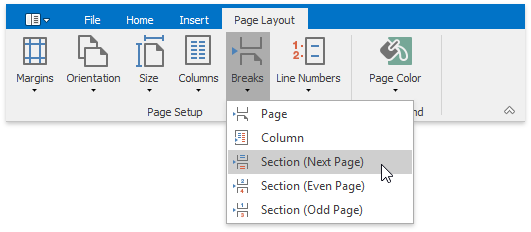 RTEInsertSectionBreak