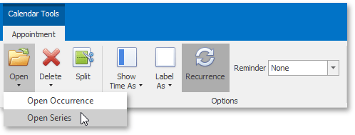 Scheduler_Ribbon_OpenSeries