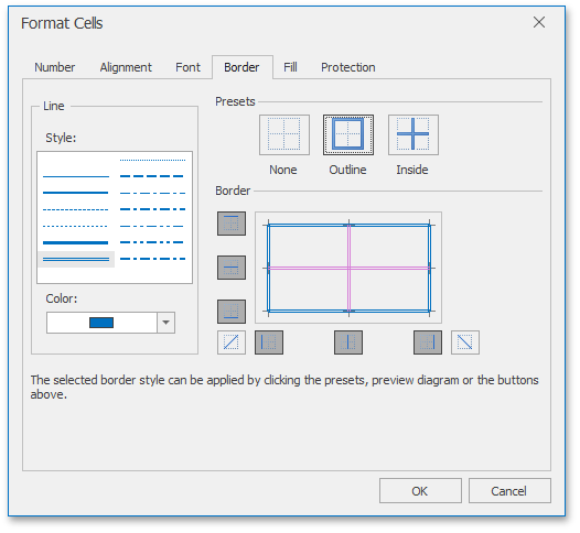FormatCellsBorderTab
