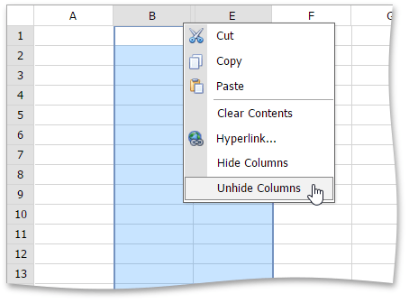 EUD_ASPxSpreadsheet_UnhideColumnsContext