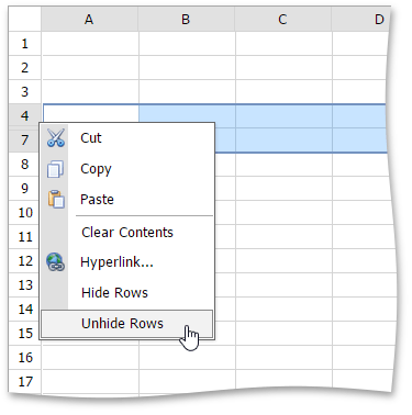 EUD_ASPxSpreadsheet_UnhideRowsContext