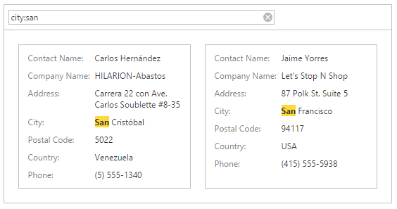 ASPxCardView_Searching_Column