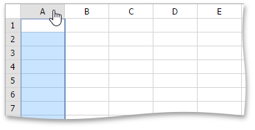 EUD_ASPxSpreadsheet_Selection_SelectSingleColumn