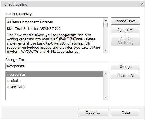 ASPxHtmlEditor-CheckSpellingDialog
